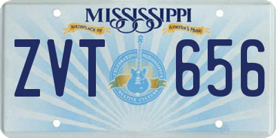 MS license plate ZVT656