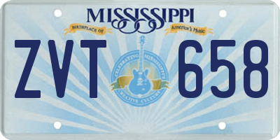 MS license plate ZVT658