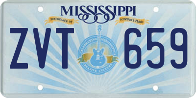 MS license plate ZVT659