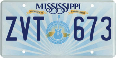 MS license plate ZVT673