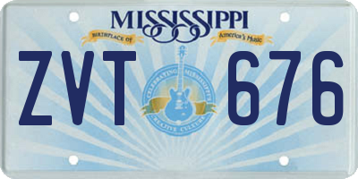 MS license plate ZVT676