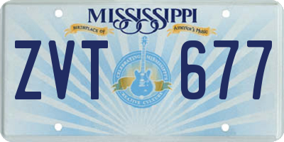 MS license plate ZVT677