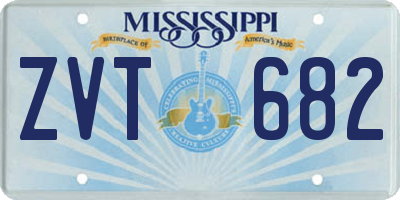 MS license plate ZVT682