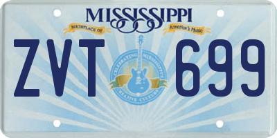MS license plate ZVT699