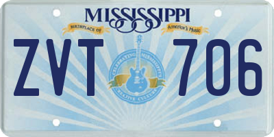 MS license plate ZVT706