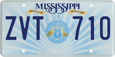 MS license plate ZVT710