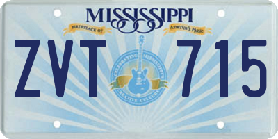 MS license plate ZVT715