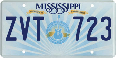MS license plate ZVT723