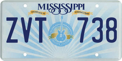 MS license plate ZVT738