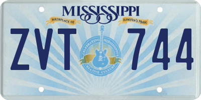 MS license plate ZVT744