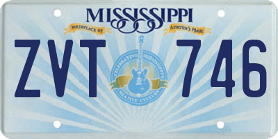 MS license plate ZVT746