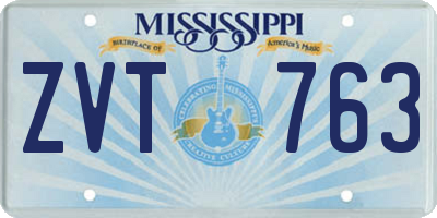 MS license plate ZVT763