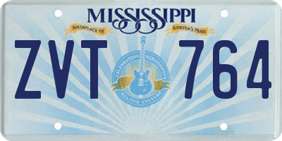 MS license plate ZVT764