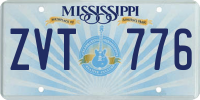 MS license plate ZVT776