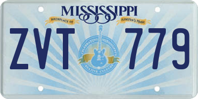 MS license plate ZVT779