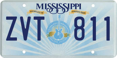 MS license plate ZVT811