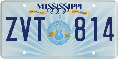 MS license plate ZVT814