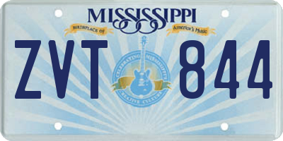 MS license plate ZVT844