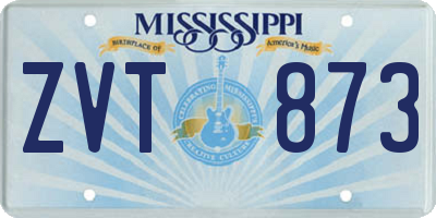 MS license plate ZVT873