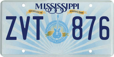 MS license plate ZVT876