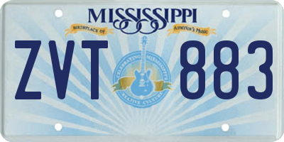 MS license plate ZVT883