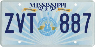 MS license plate ZVT887