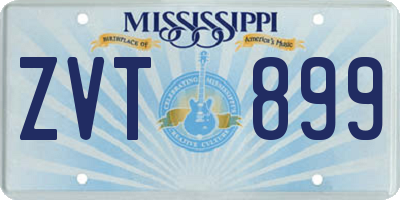 MS license plate ZVT899