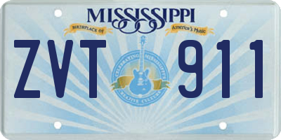 MS license plate ZVT911