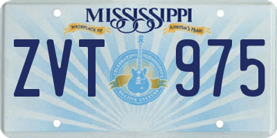 MS license plate ZVT975