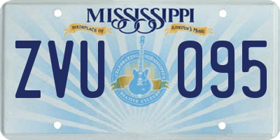 MS license plate ZVU095