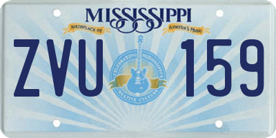MS license plate ZVU159
