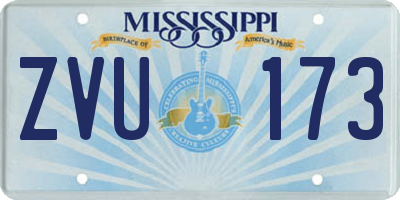 MS license plate ZVU173