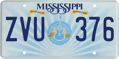 MS license plate ZVU376