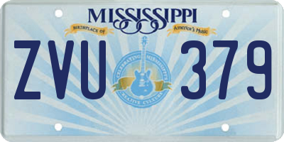 MS license plate ZVU379