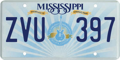MS license plate ZVU397