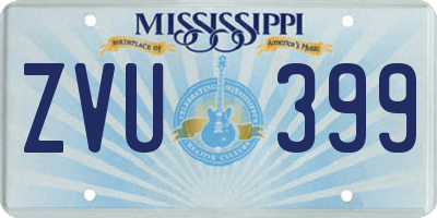 MS license plate ZVU399