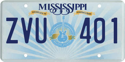 MS license plate ZVU401
