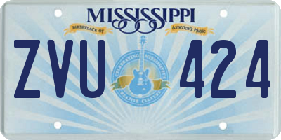 MS license plate ZVU424