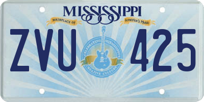 MS license plate ZVU425
