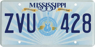 MS license plate ZVU428