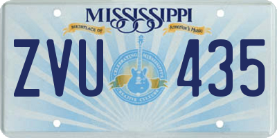 MS license plate ZVU435