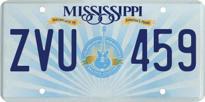 MS license plate ZVU459