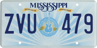 MS license plate ZVU479