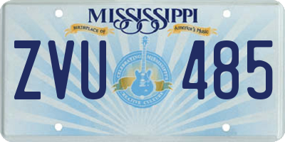 MS license plate ZVU485