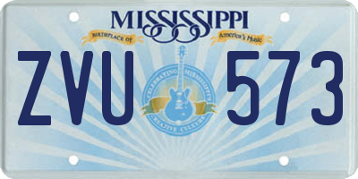 MS license plate ZVU573