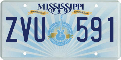 MS license plate ZVU591