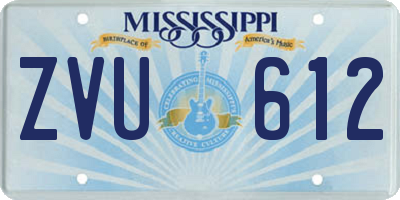 MS license plate ZVU612
