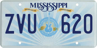 MS license plate ZVU620