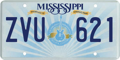 MS license plate ZVU621