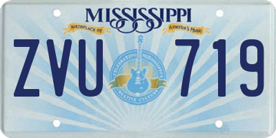 MS license plate ZVU719